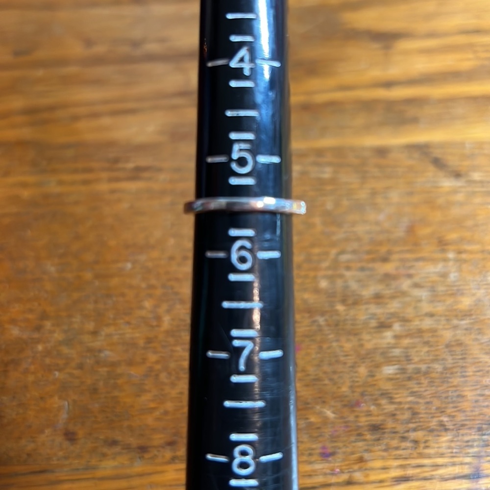 Sterling Silver Figure 8 Cubic Zirconia Ring with Inscription…I Chose Strength… - Picture 16 of 17